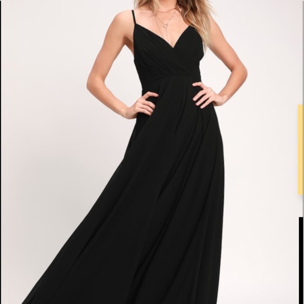 Lulus All About Love Black Maxi Dress